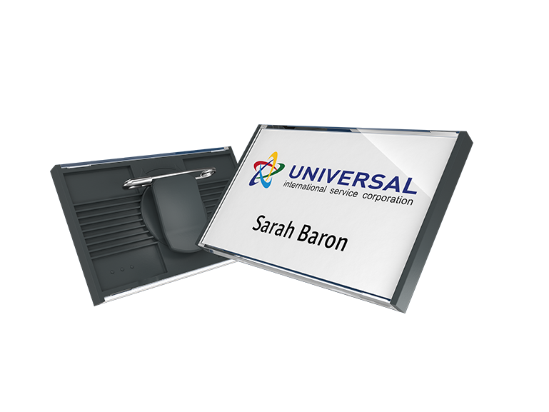 vista® - the universal name badge with a bigger display area